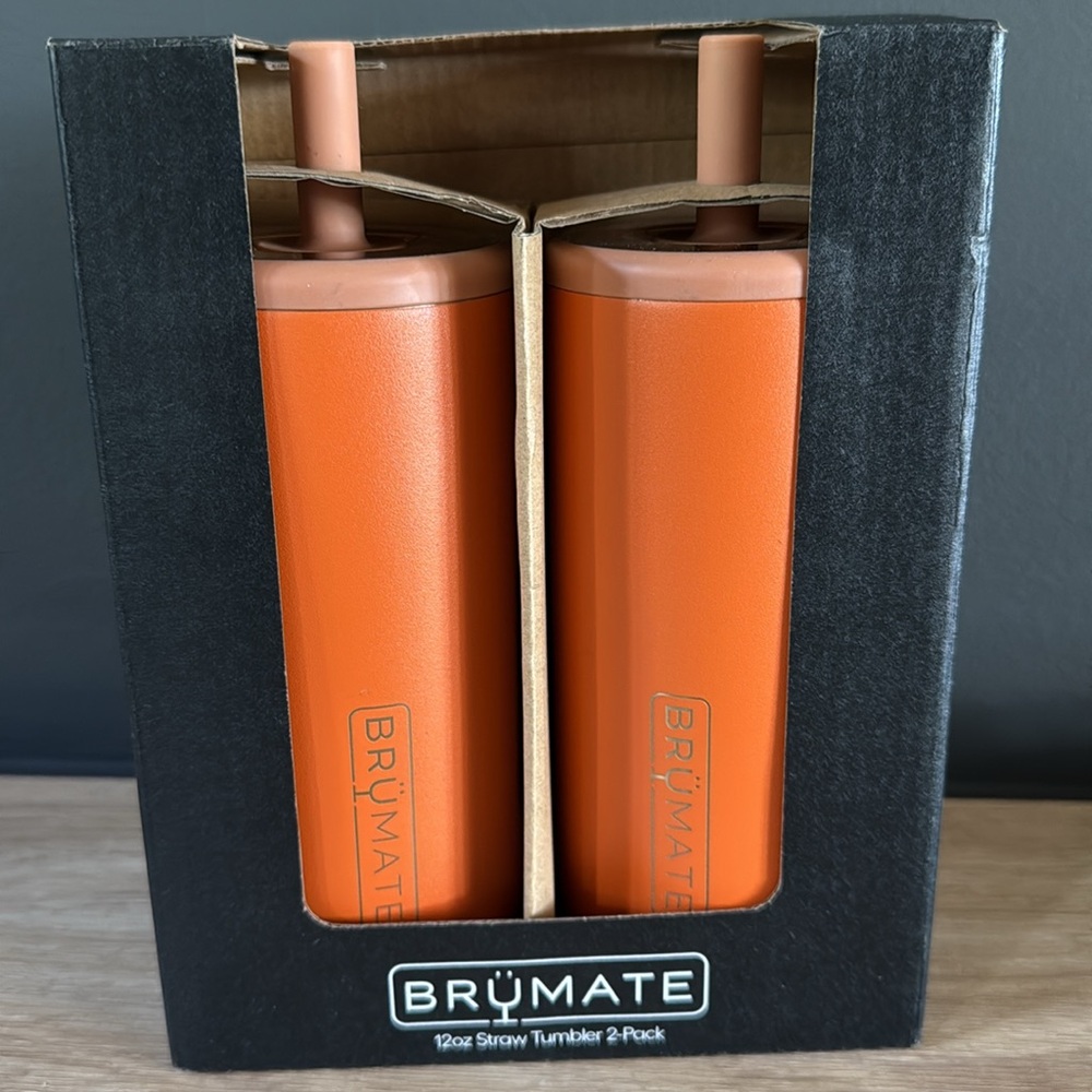 BrüMate 12oz Orange Tumbler 2-Pack •NIB - Picture 4 of 7